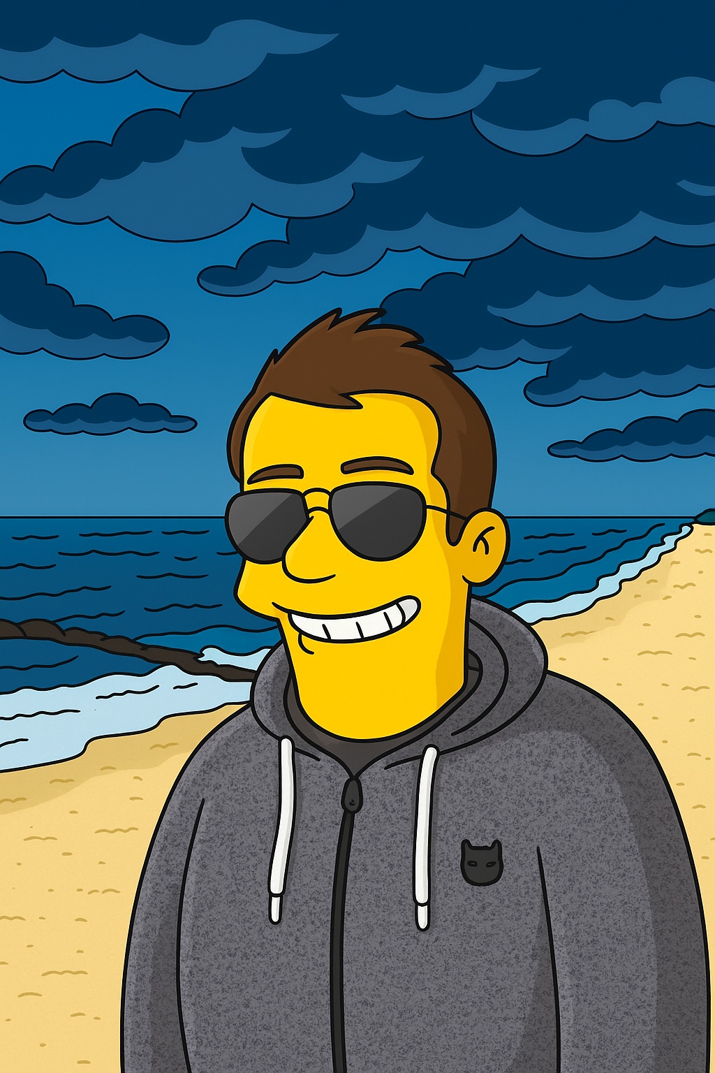 Simpsons style portrait